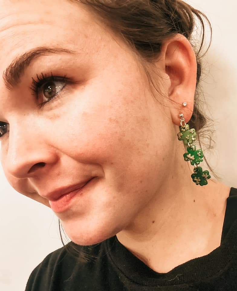 Tiered Shamrock Dangle