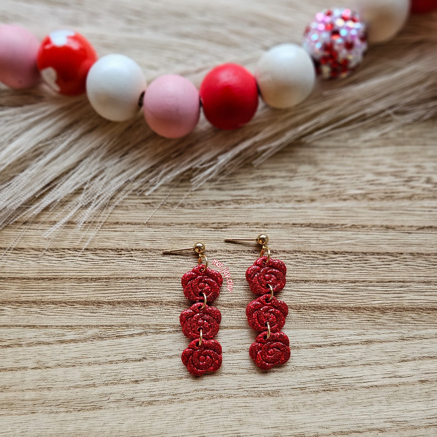 Tiered Rose Dangle