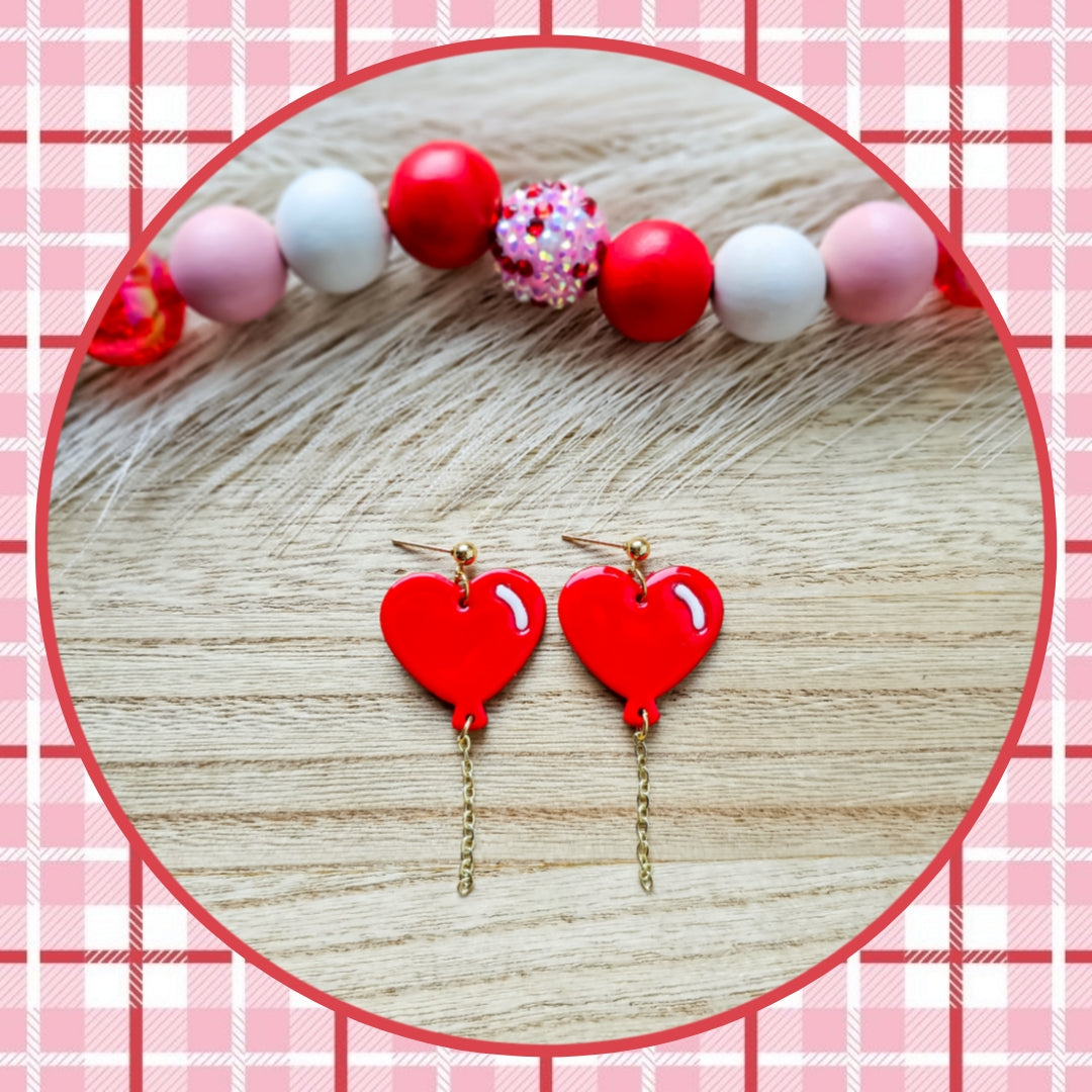 Balloon Heart Dangles