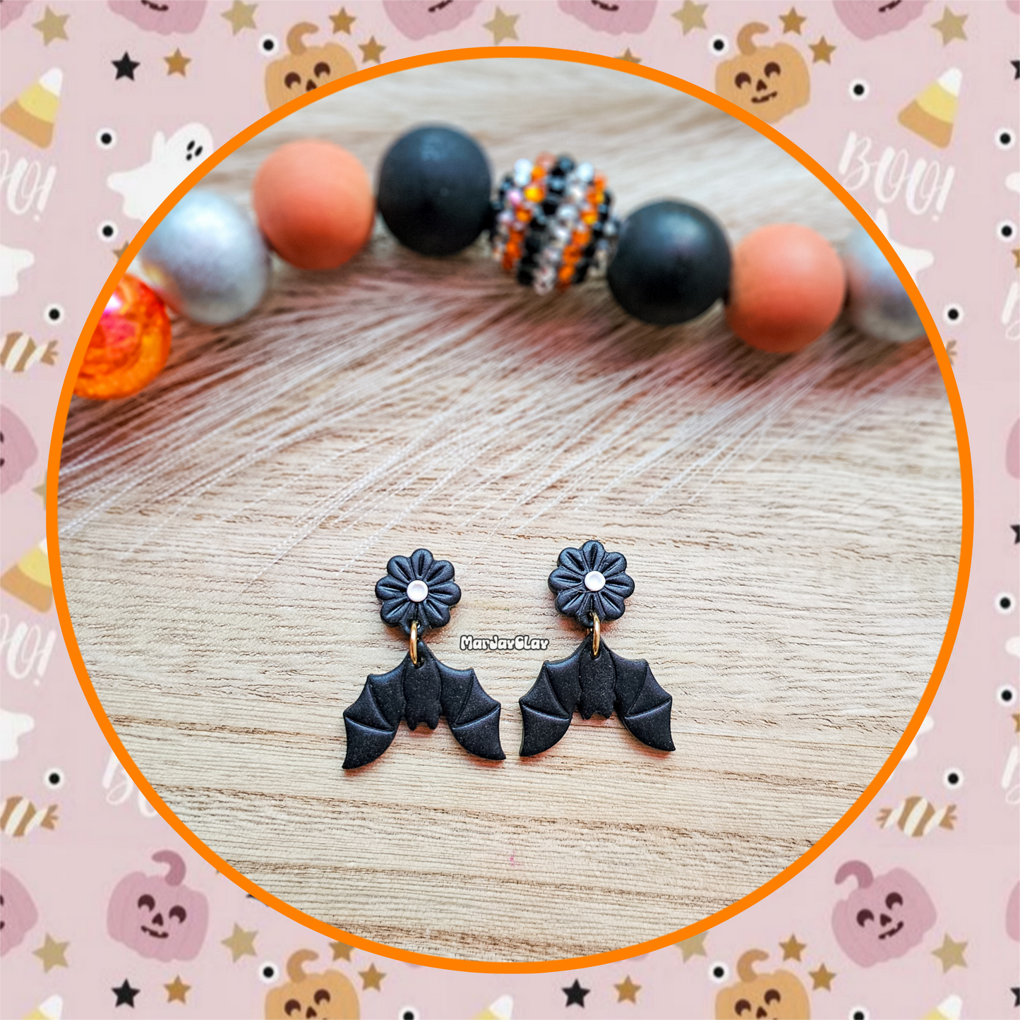 Flower Bat Dangles