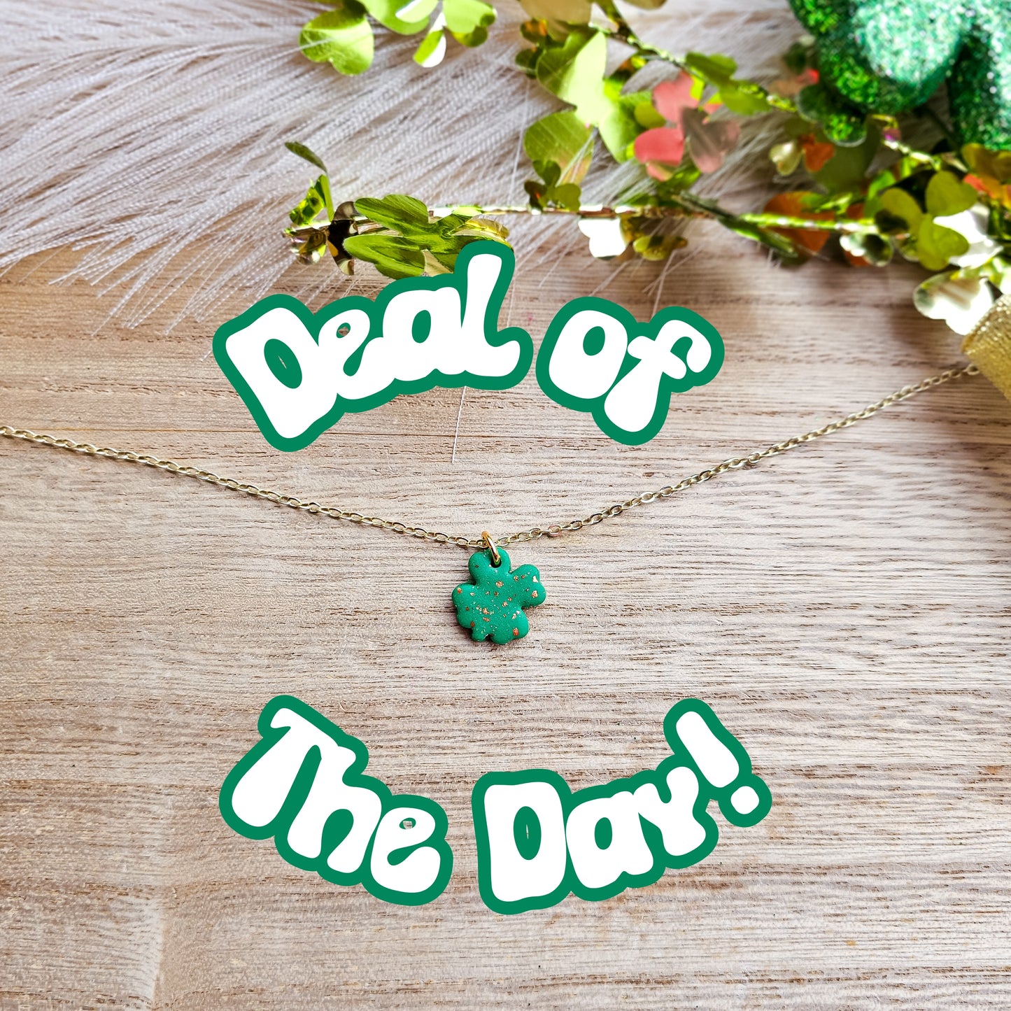 Deal Of The Day Clover Necklace*no additional codes*