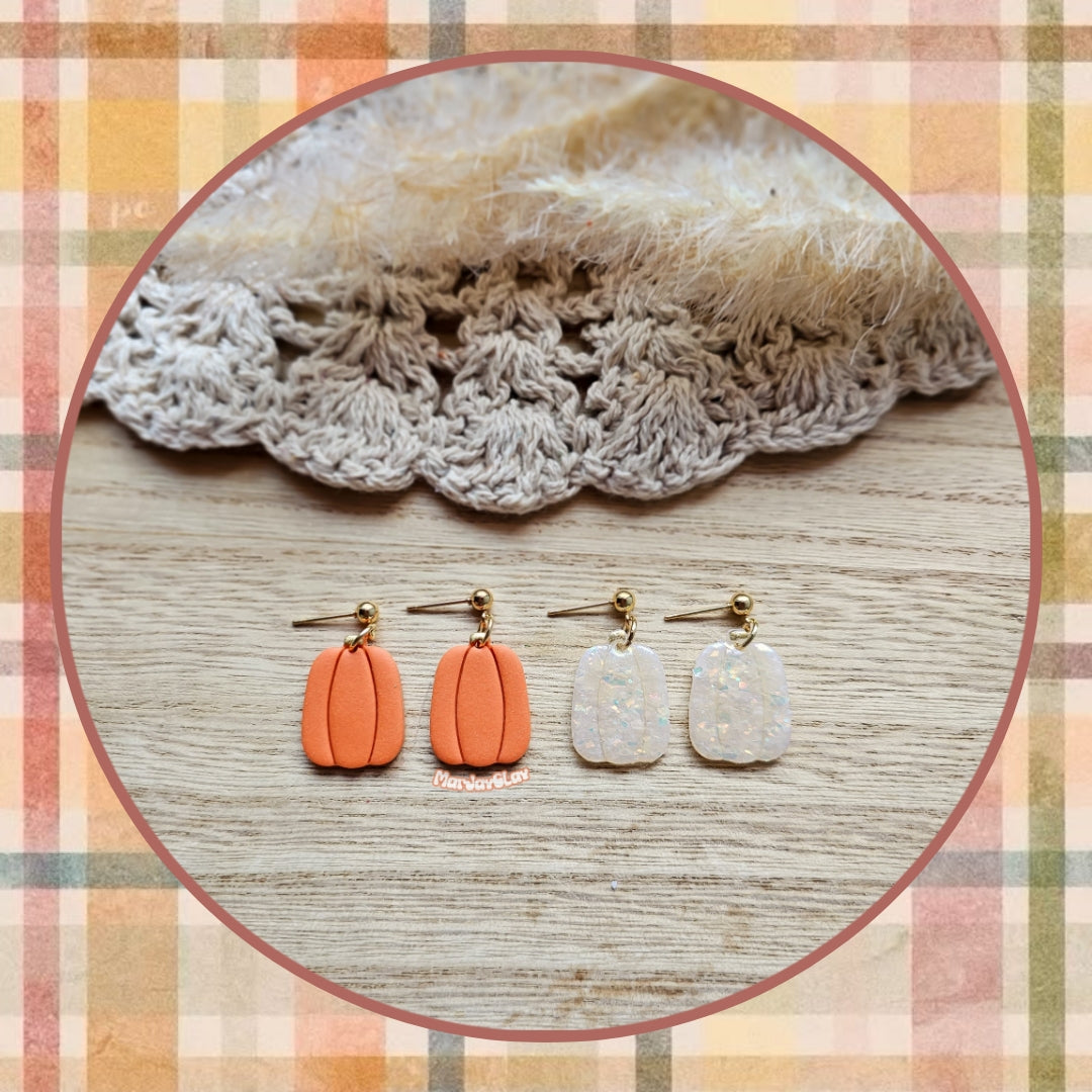 Simple Pumpkin Dangles