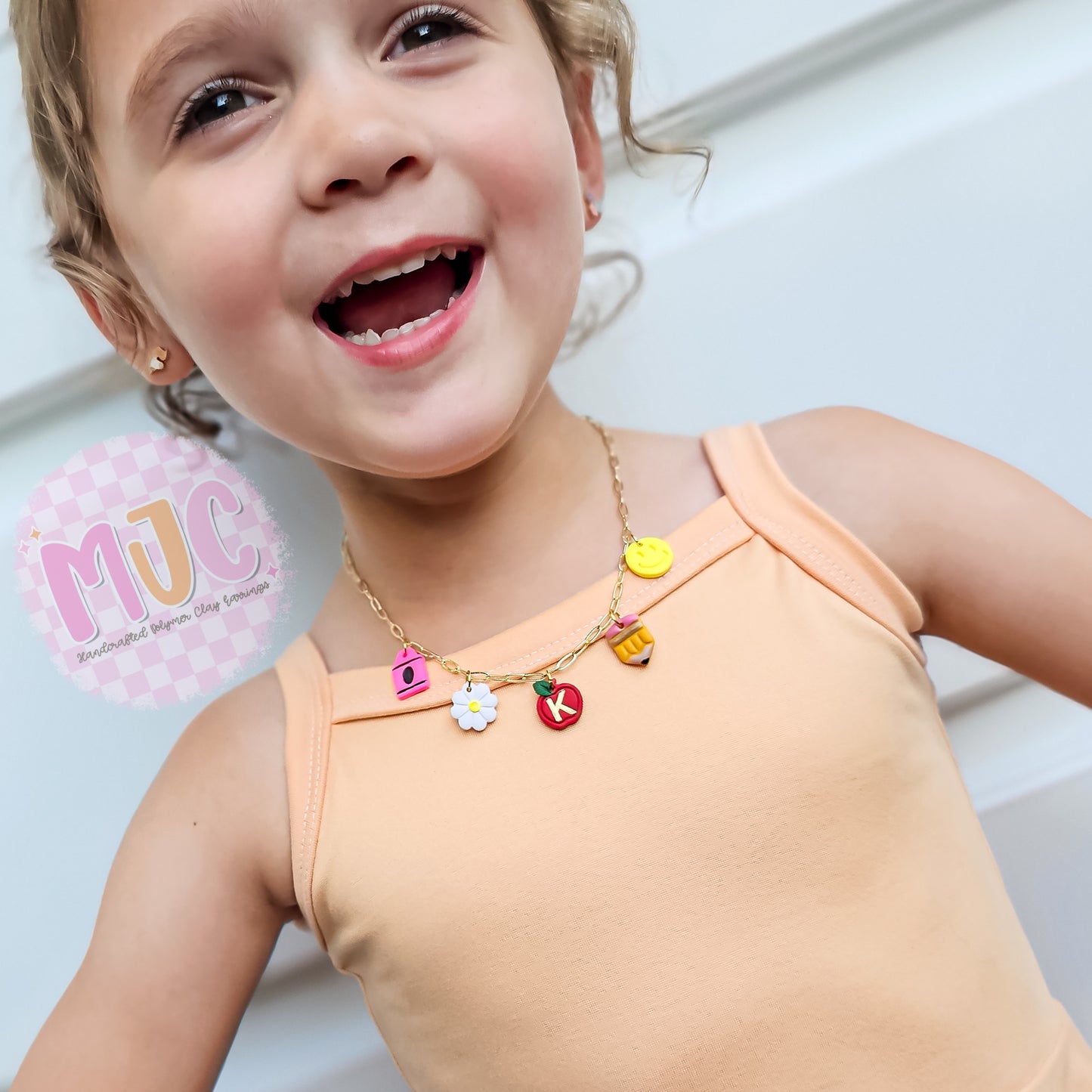 Customizable Clay Charm Necklace