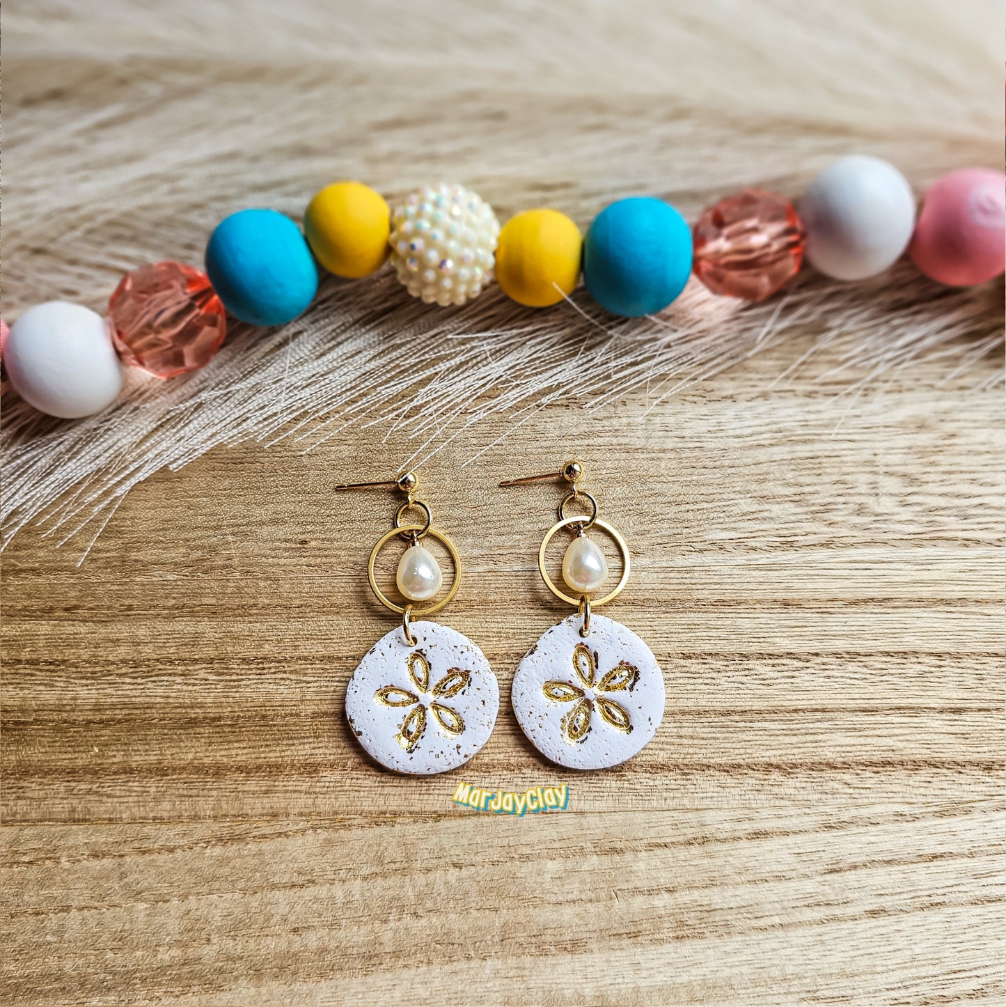 Pearl Sand Dollar Dangle