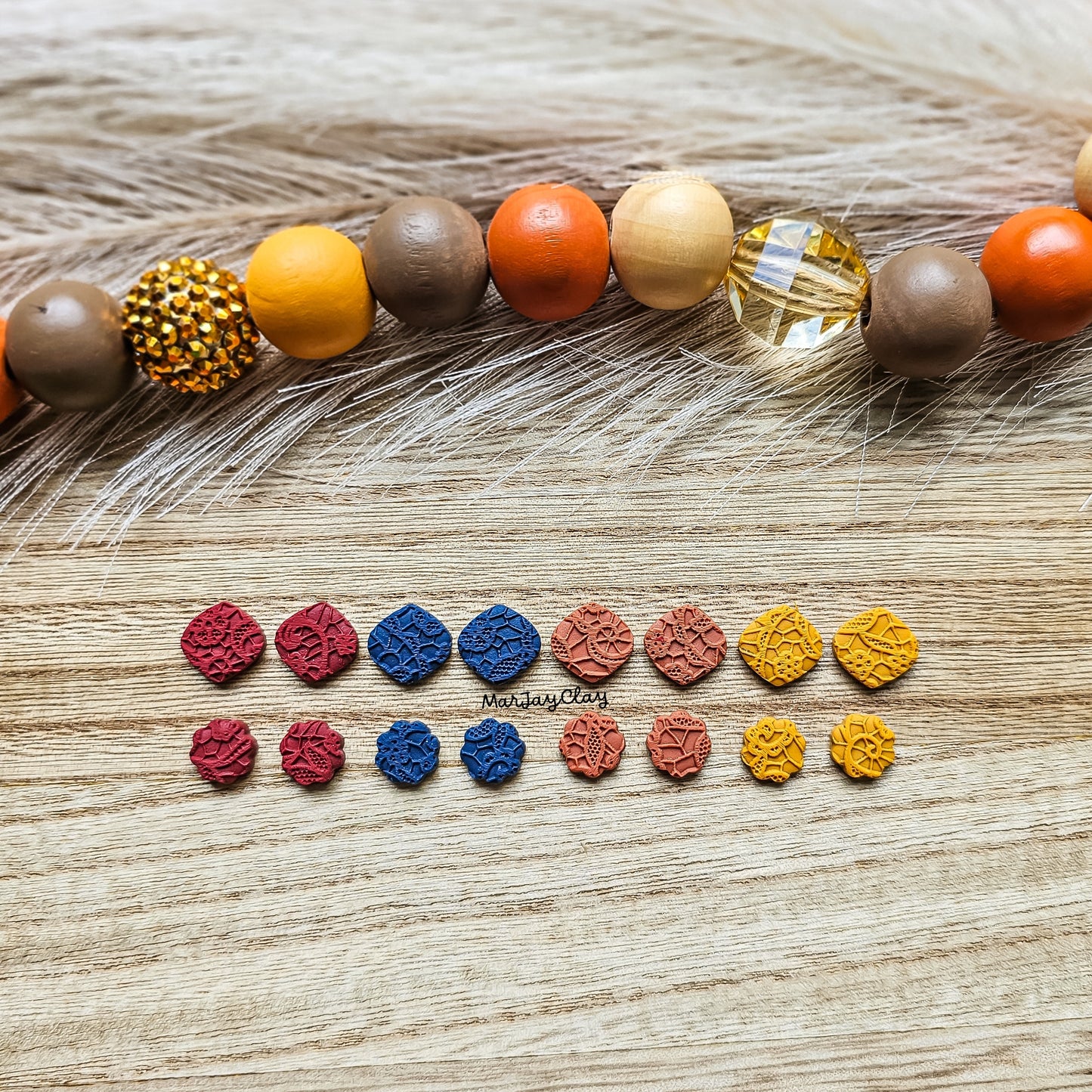 Fall Lace Solid Studs