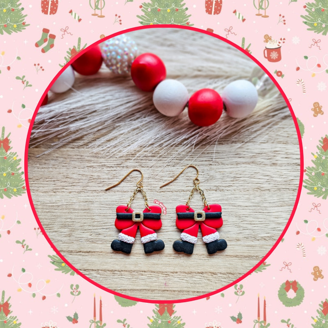 Santa Bow Dangles