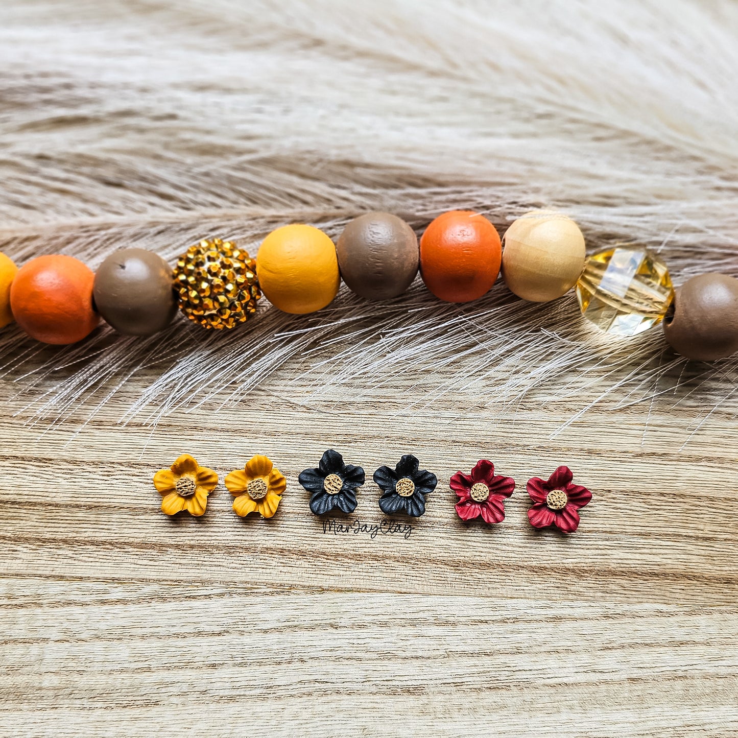 Fall Flower Studs
