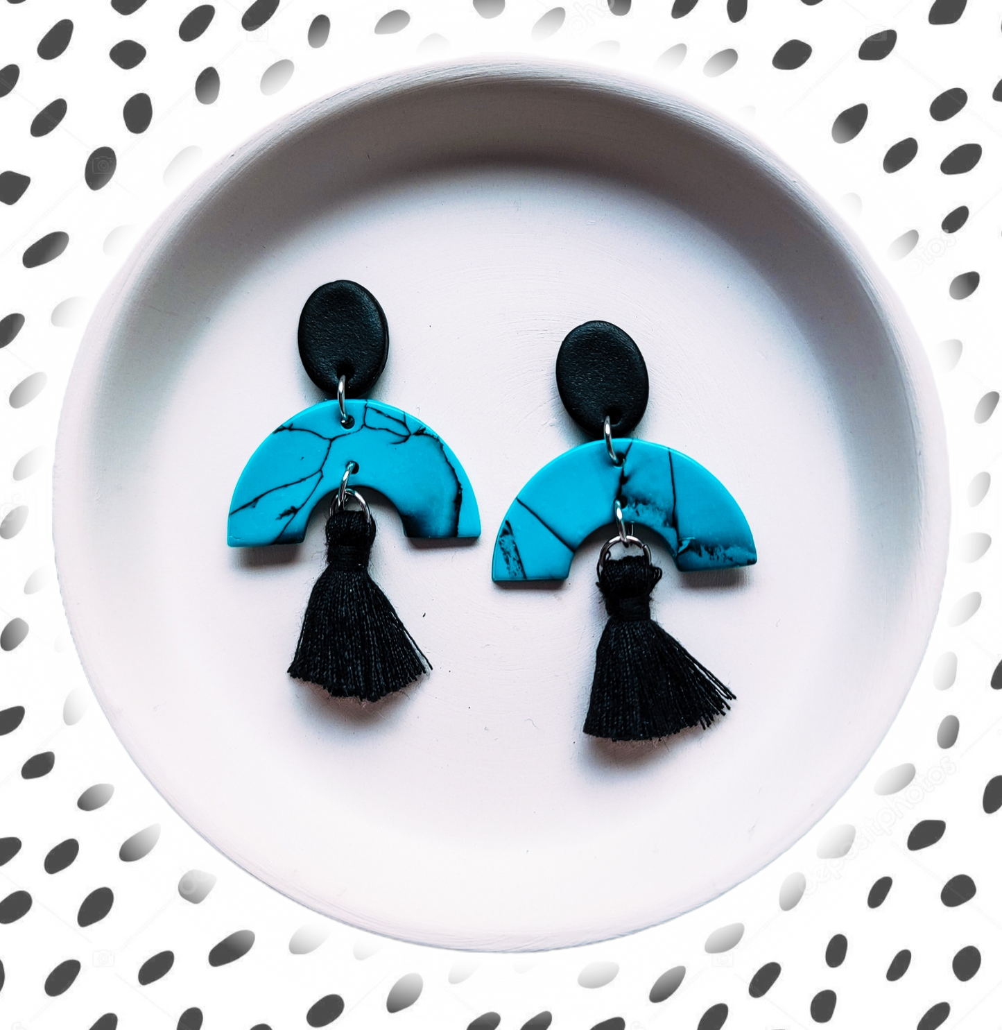 Faux Turquoise Tassel