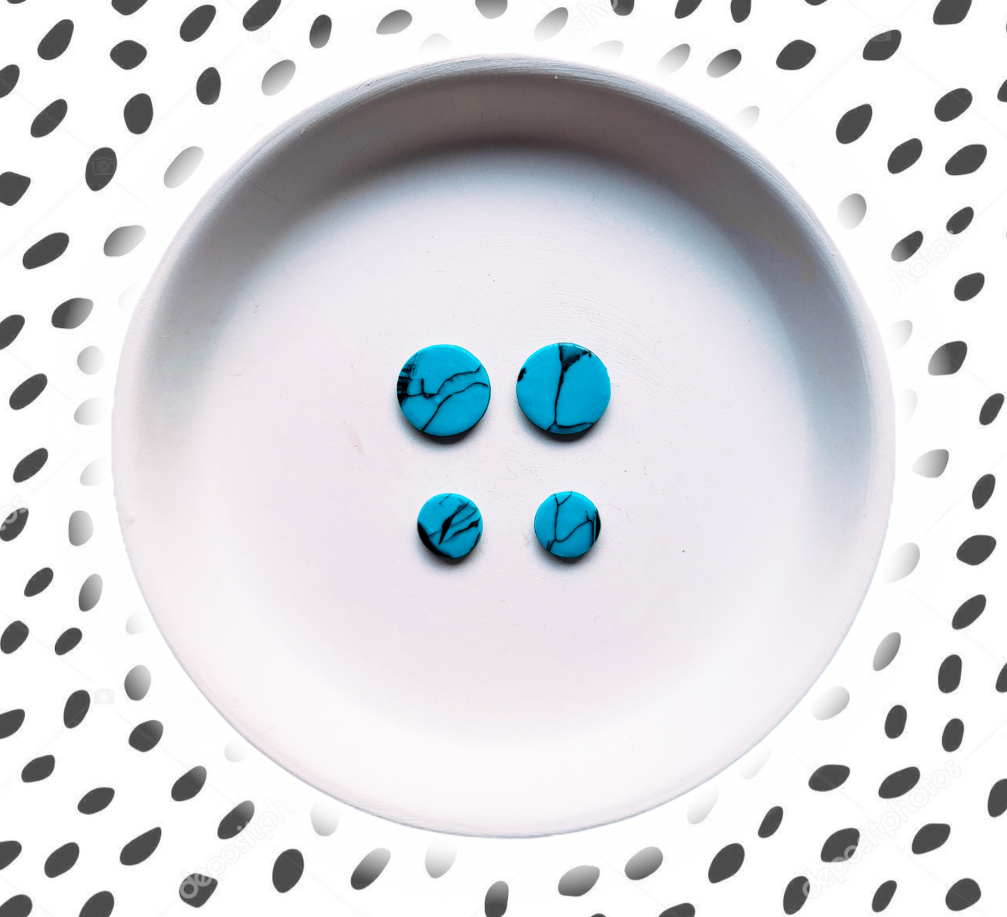 Faux Turquoise Studs