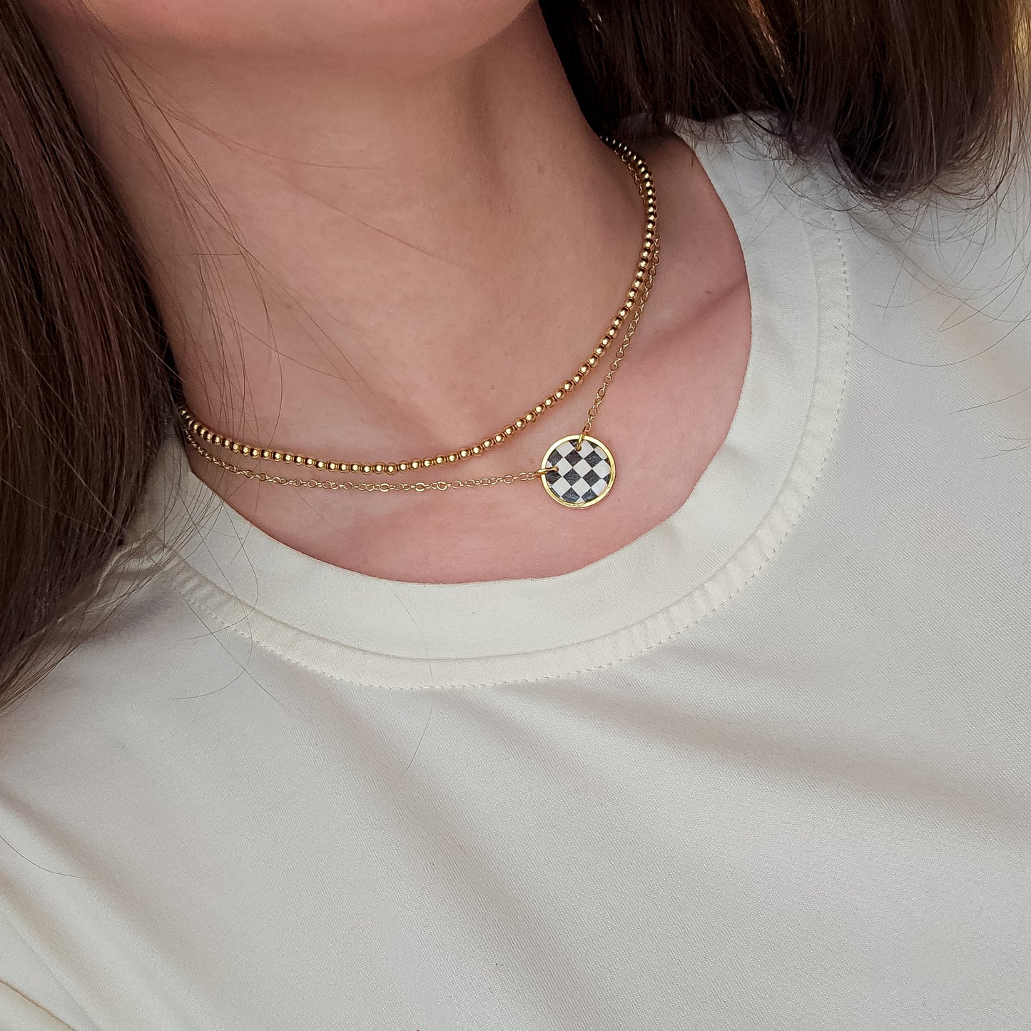 Checkered Necklace(Necklace Only)