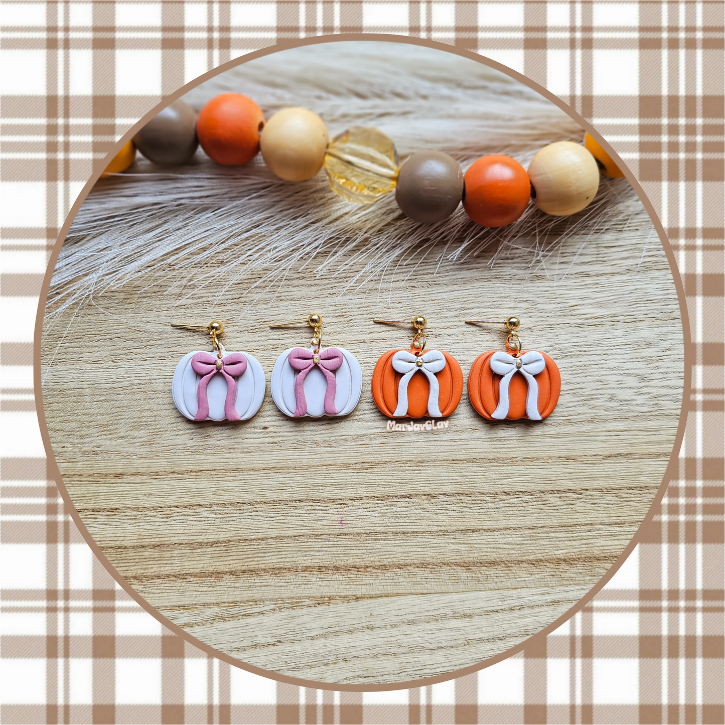 Girly Pumpkin Dangle