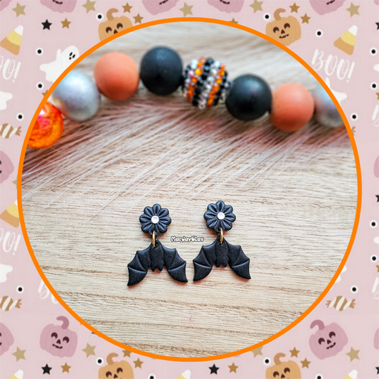 Flower Bat Dangles