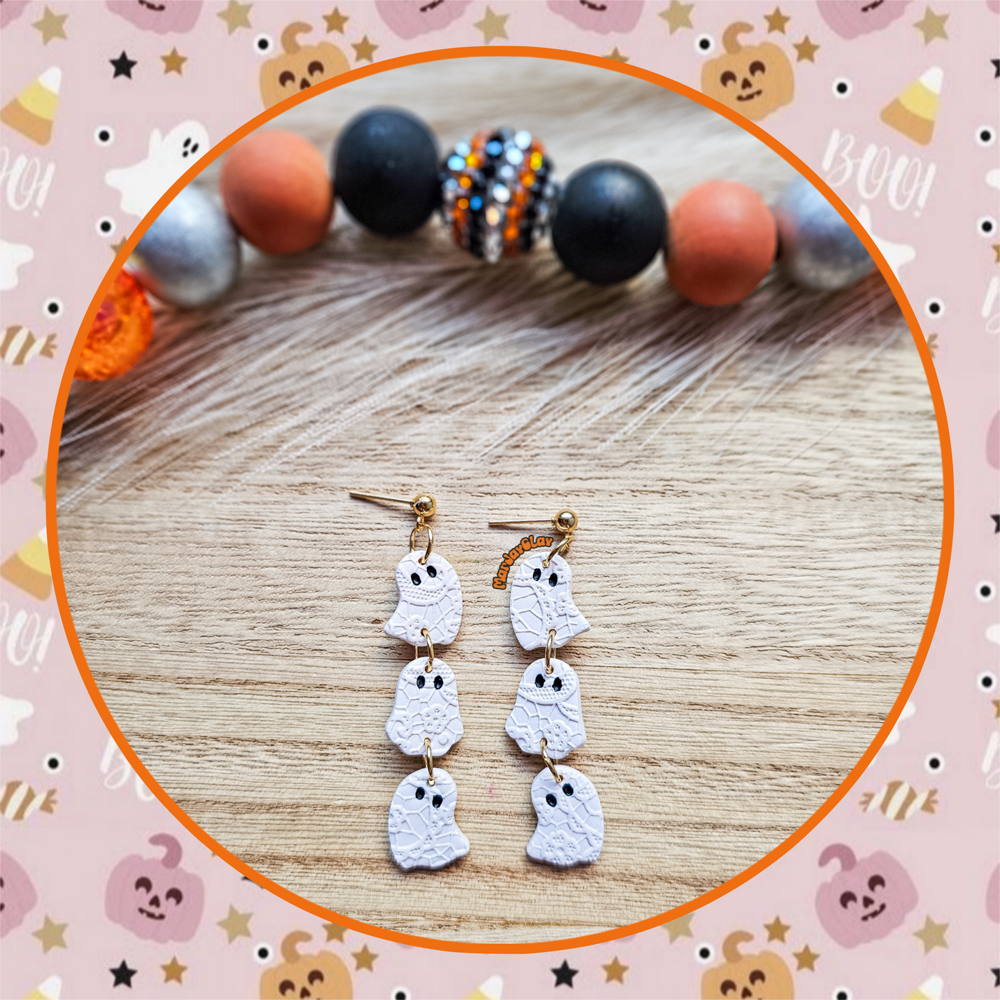 Dancing Lace Ghosts Dangles