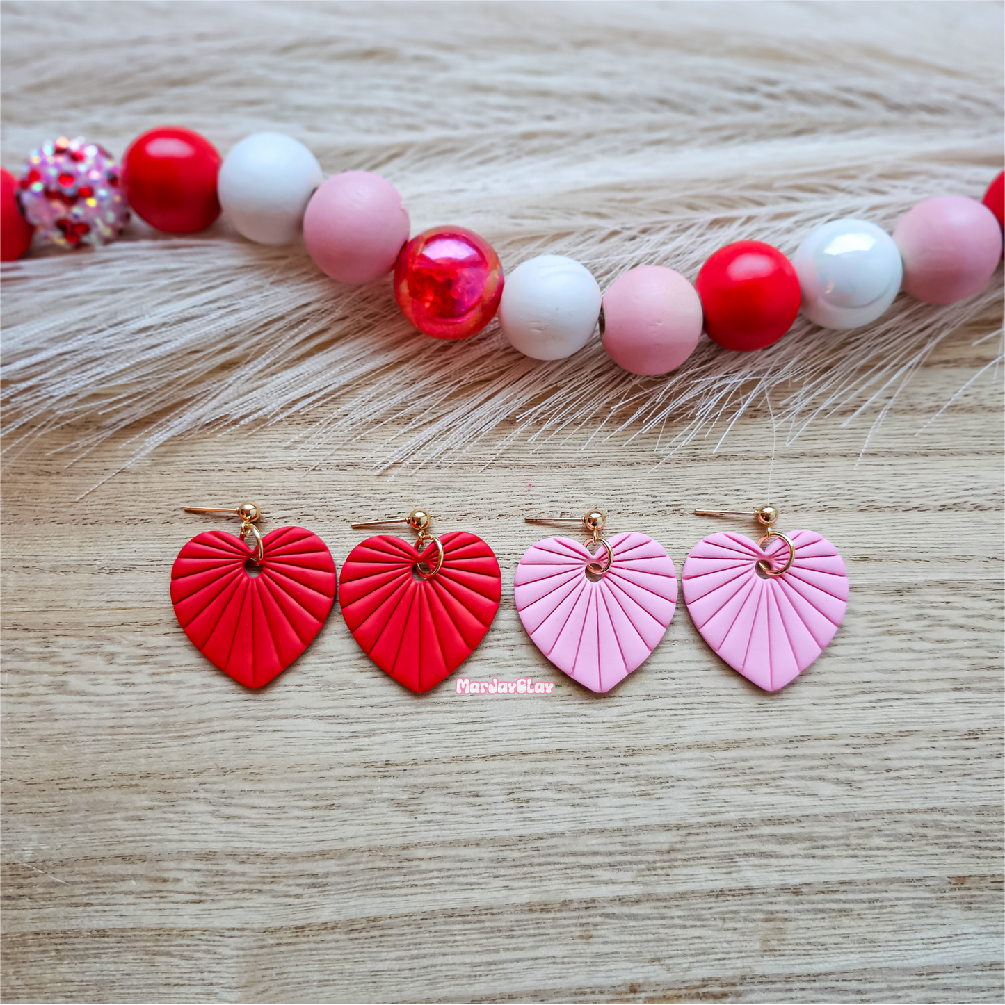 Fanned Heart Dangles
