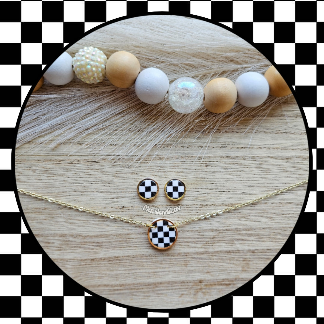 Checkered Necklace(Necklace Only)