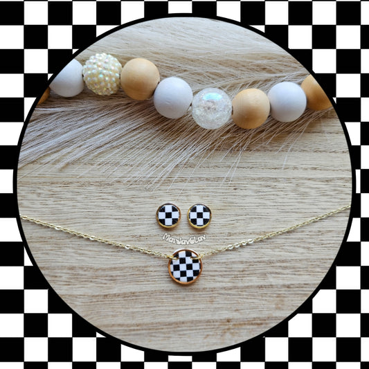 Checkered Necklace(Necklace Only)