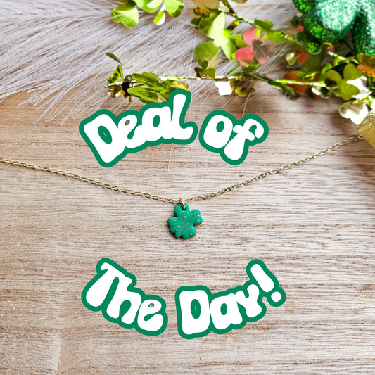 Deal Of The Day Clover Necklace*no additional codes*