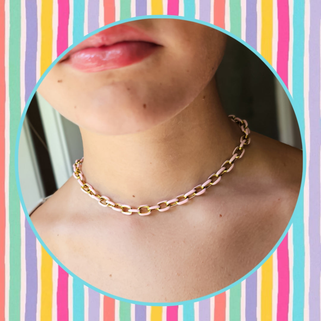 Chunky Enamel Cable Link Chain