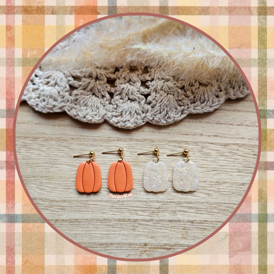 Simple Pumpkin Dangles