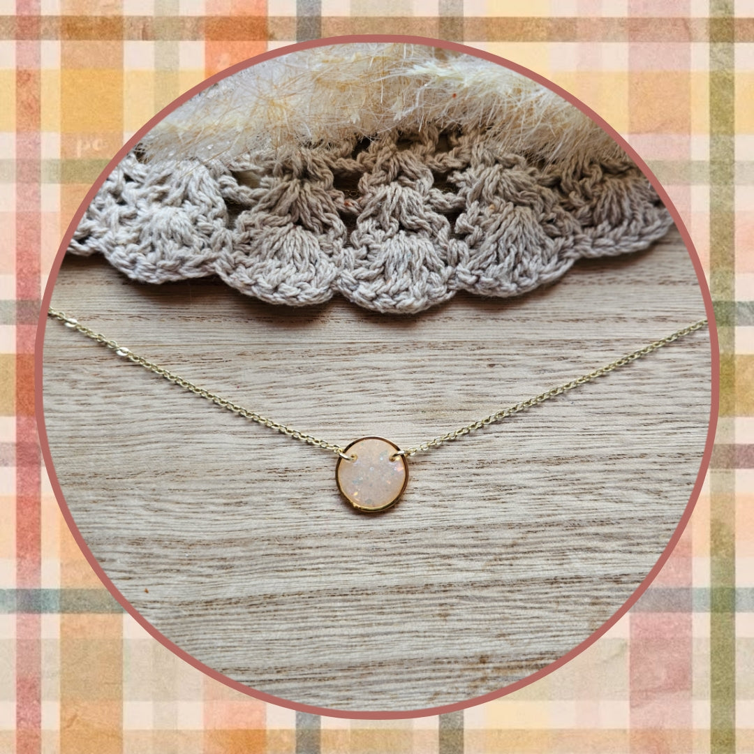 Clay Opal Framed Necklace