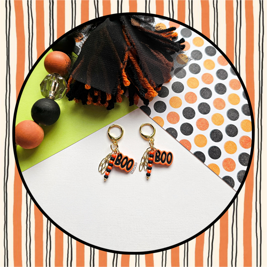 Boo Beaded Huggies
