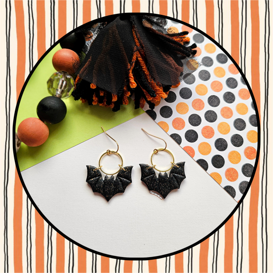 Glitter Bat Dangles