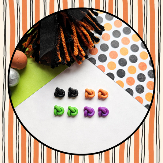 Glitter Knots Studs