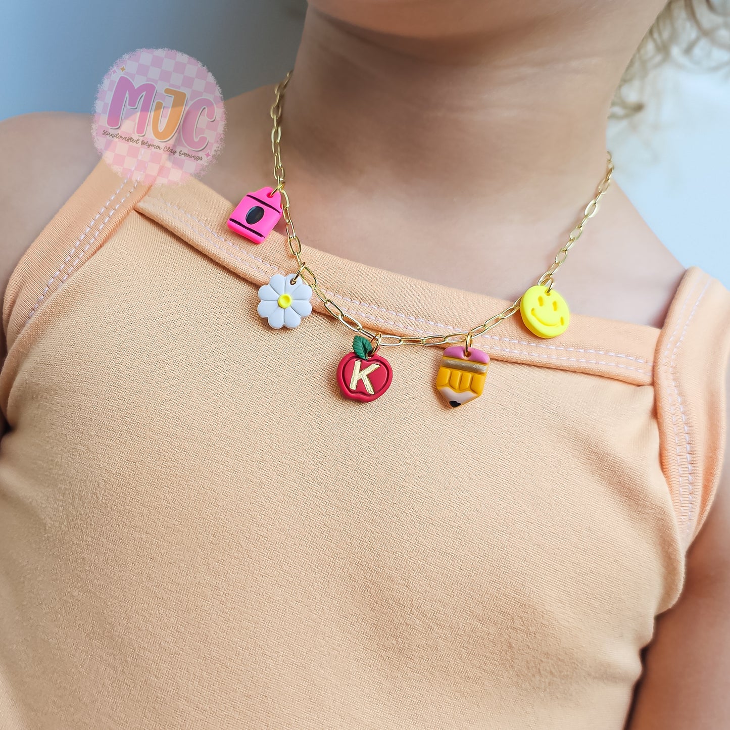Customizable Clay Charm Necklace