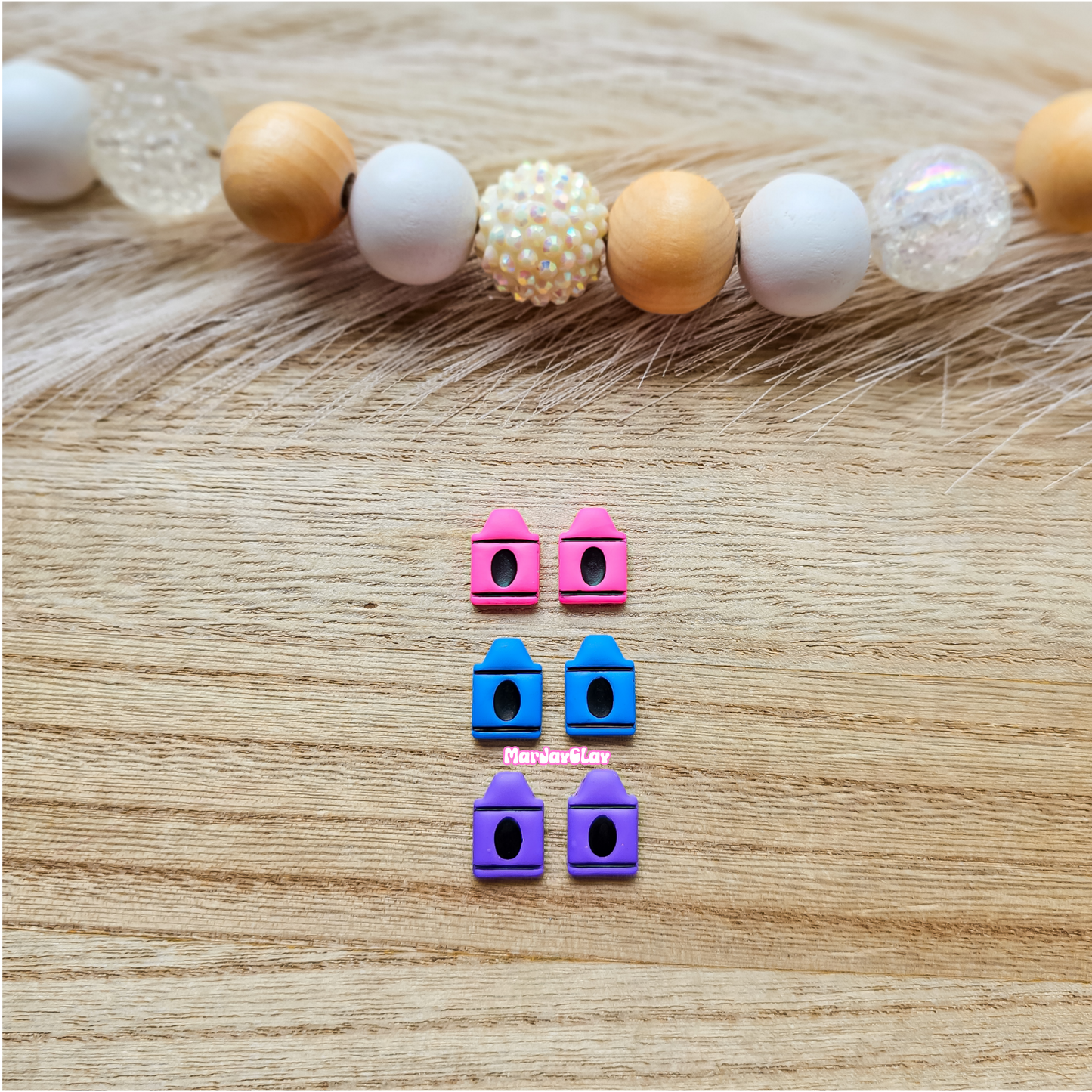 Customizable Clay Charm Necklace