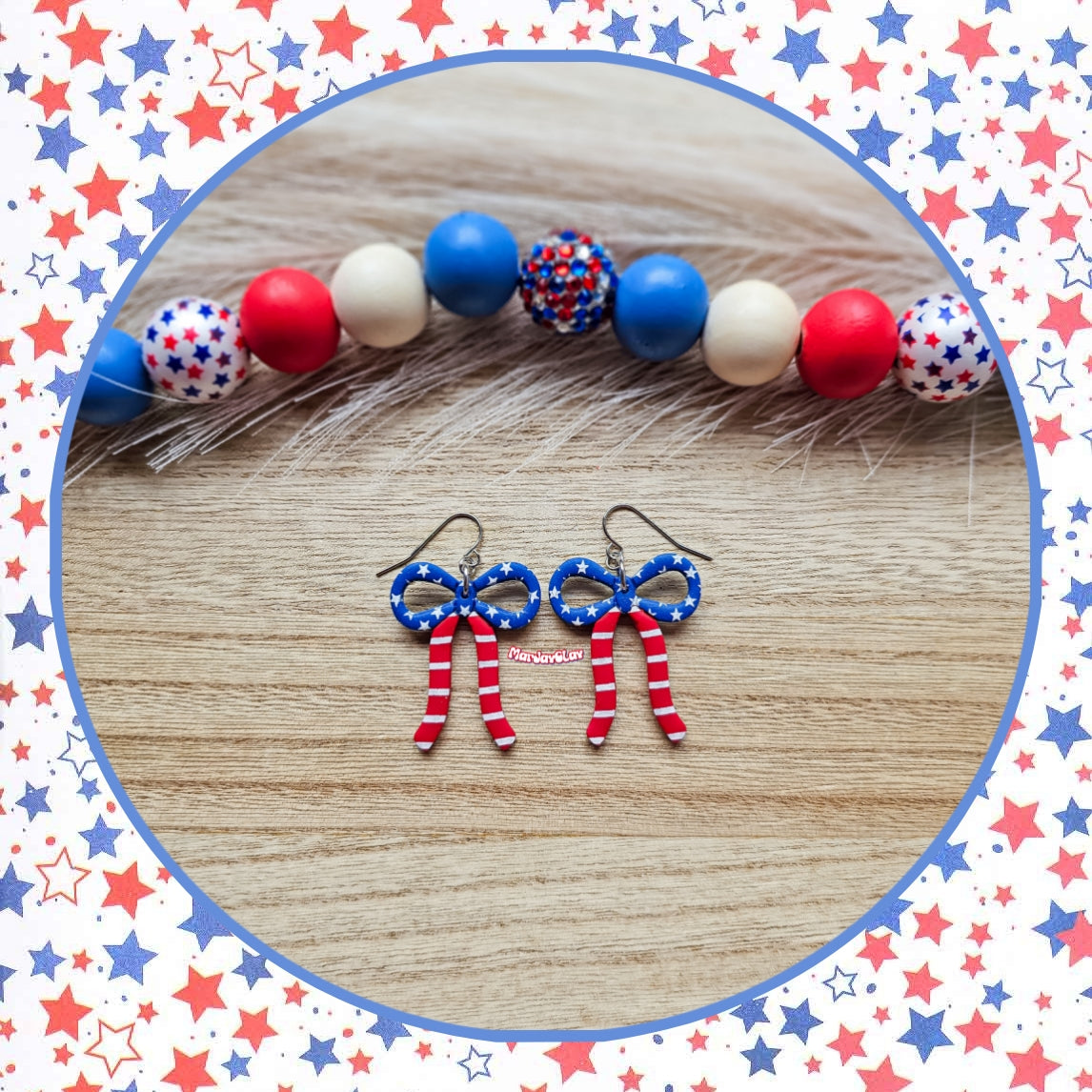 Flag Bow Dangles