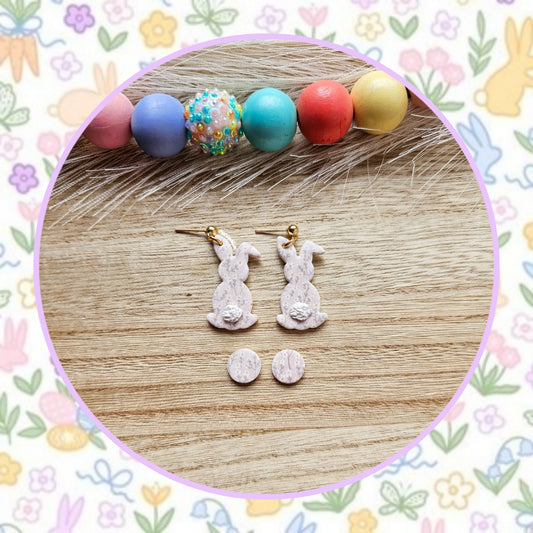 Neutral Floral Bunny