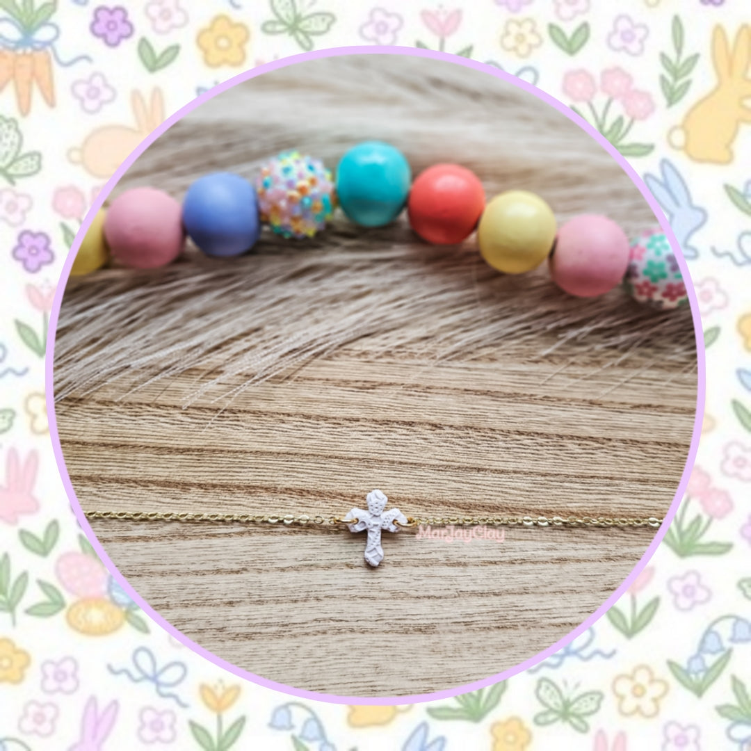Lace Cross Necklace