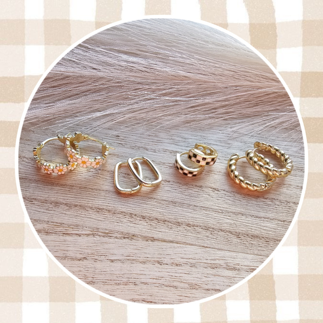 18k Gold Plated Hoops