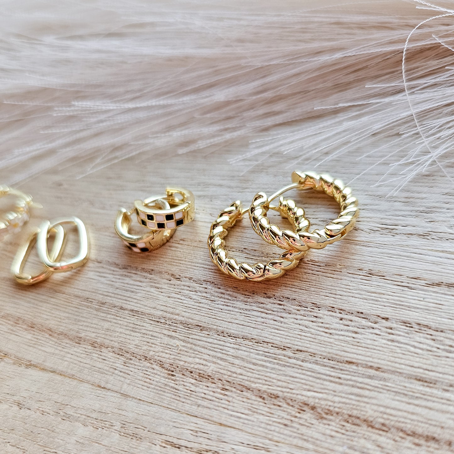 18k Gold Plated Hoops