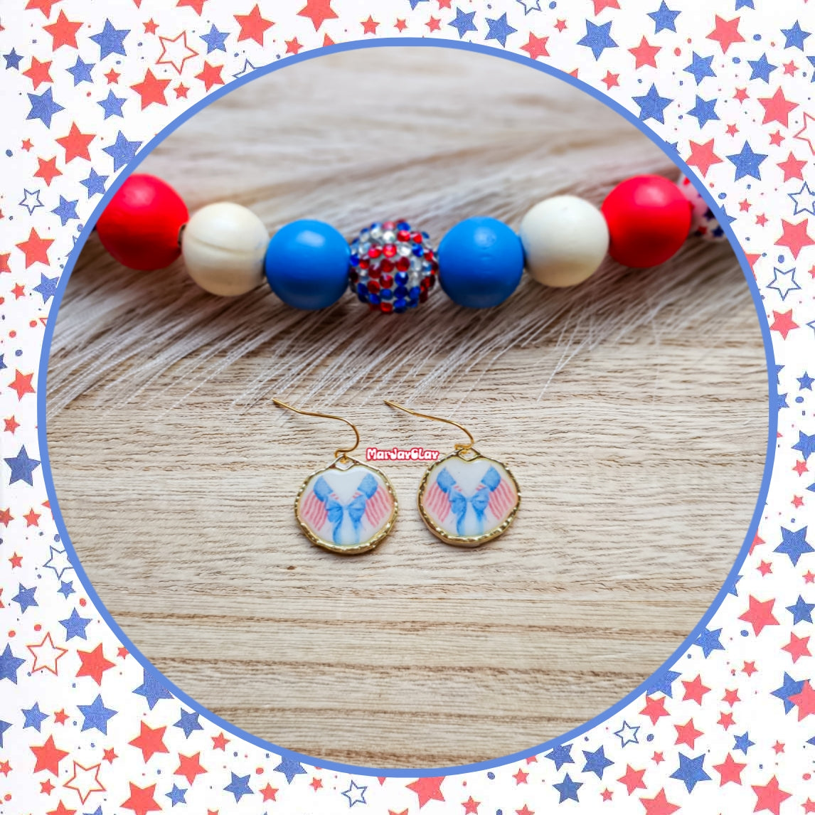 Coquette Flags Dangles