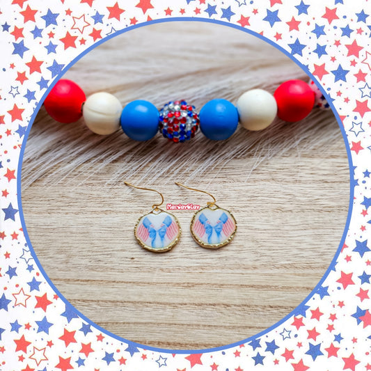 Coquette Flags Dangles