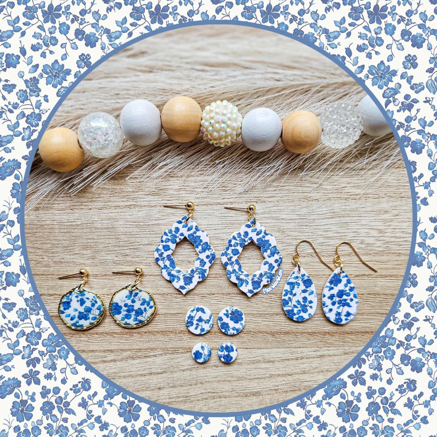 Vintage Blue Floral Collection